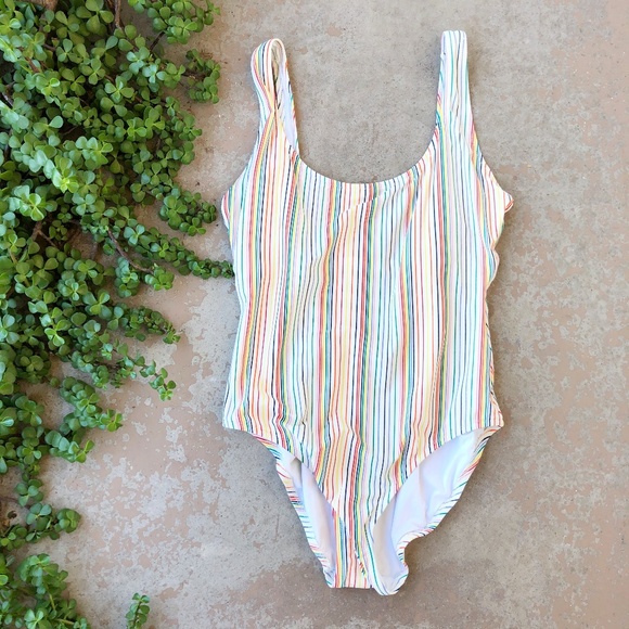 Madewell Other - Madewell Second Wave Stripe One Piece Swimsuit